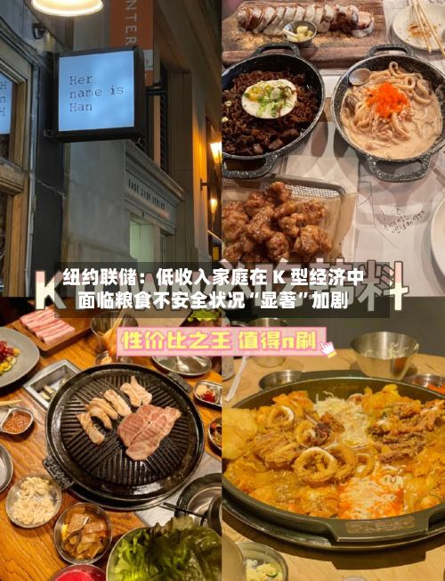 纽约联储：低收入家庭在 K 型经济中面临粮食不安全状况“显著”加剧-第2张图片